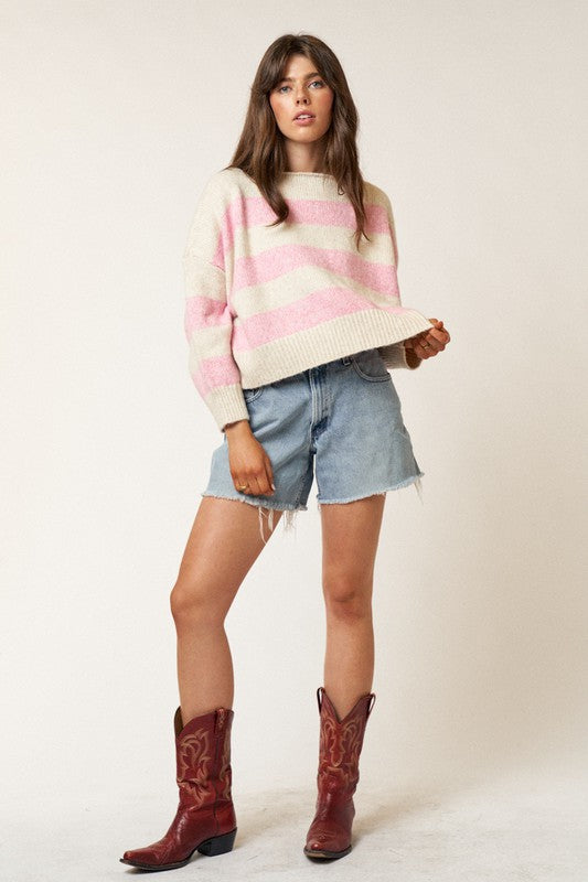Stripe Boatneck Sweater
