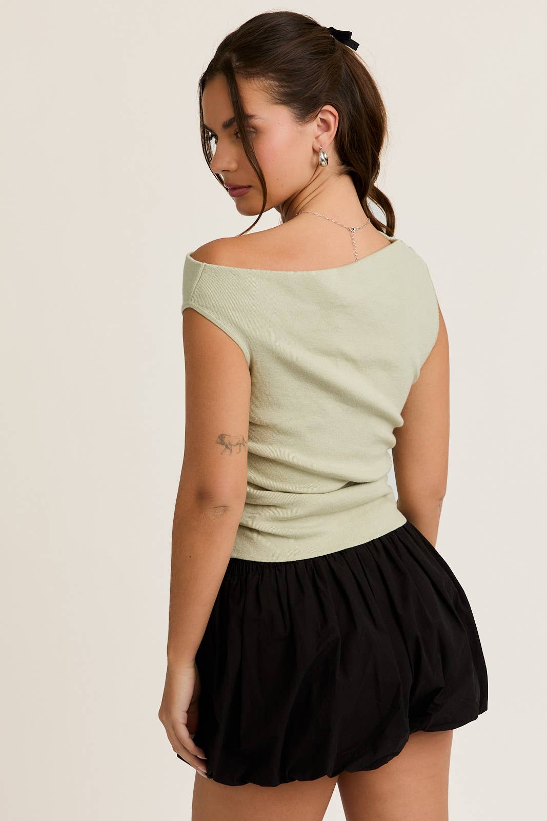 Off Shoulder Sweater Top