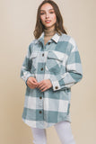 Plaid Bust Pocket Shacket