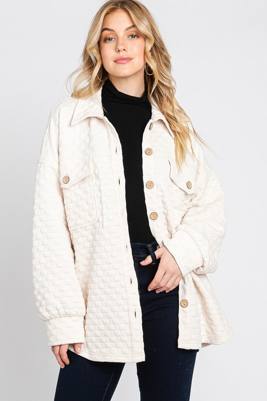 Button Down Quilted Jacket