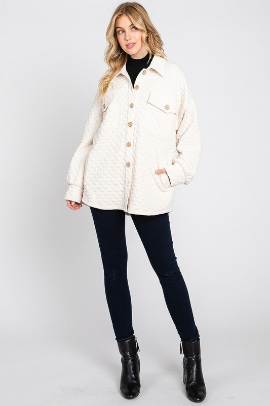 Button Down Quilted Jacket