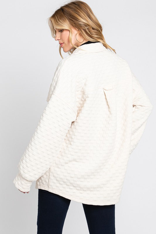 Button Down Quilted Jacket