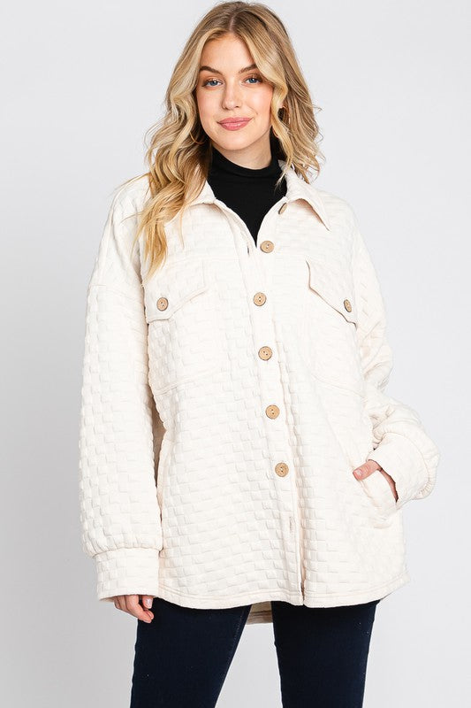 Button Down Quilted Jacket