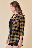 Roll up Plaid Shirt