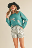 Leopard Knit Sweater