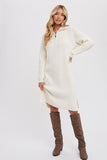 Quarter Zip Sweater Dress