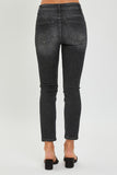 Mid Rise Side Slit Ankle Jeans