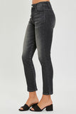 Mid Rise Side Slit Ankle Jeans