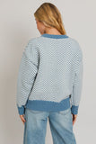 Round Neck Herringbone Sweater