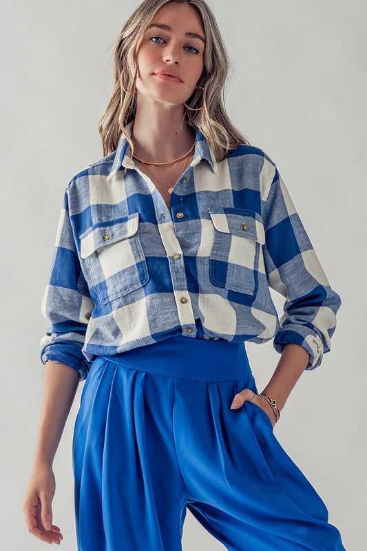 Plaid Flannel Button Down