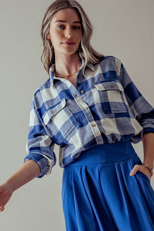 Plaid Flannel Button Down