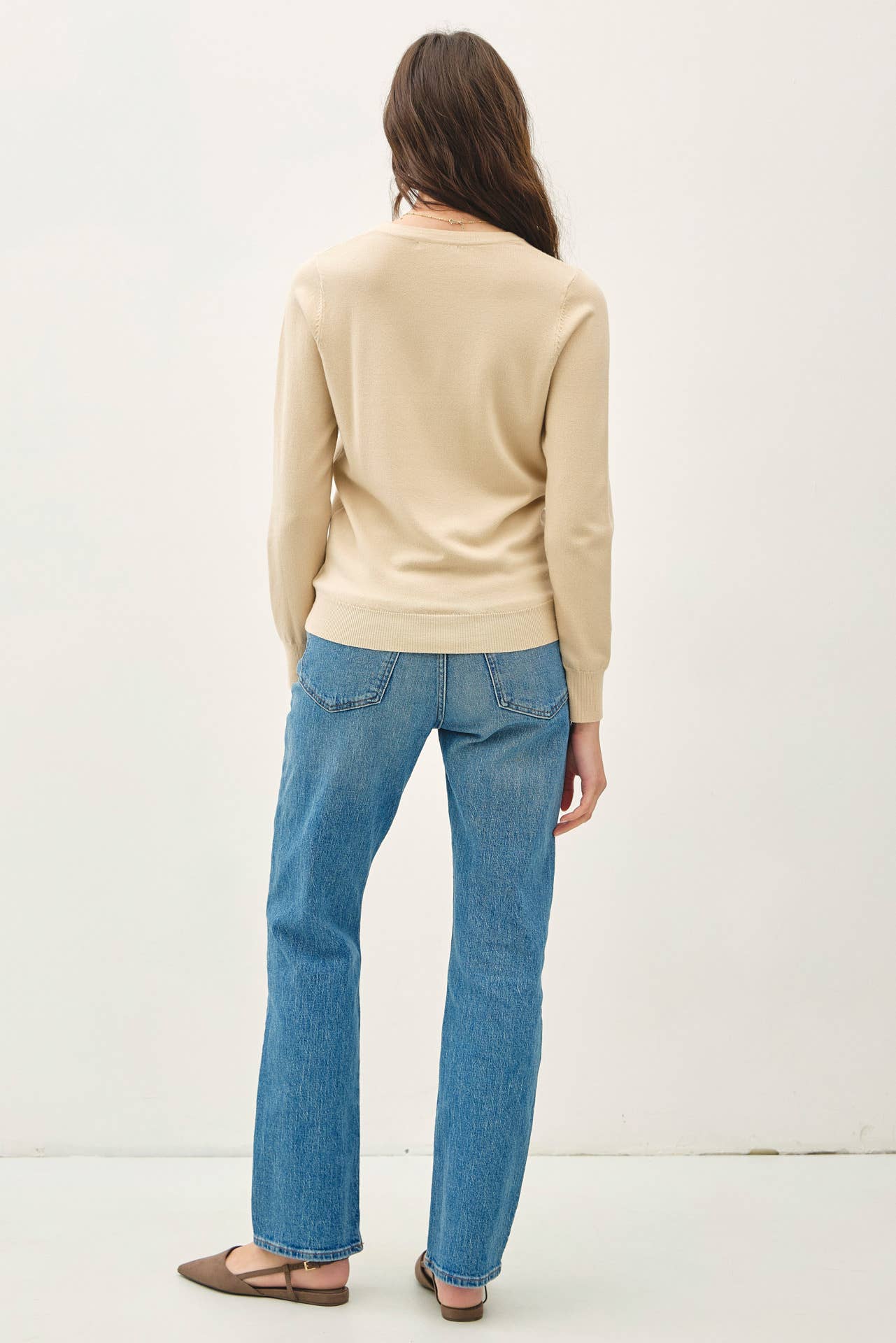 Crew Neck Soft Knit Sweater