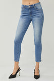Mid Rise Side Small Slit Jeans