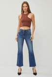 High Rise Ankle Flare Jeans