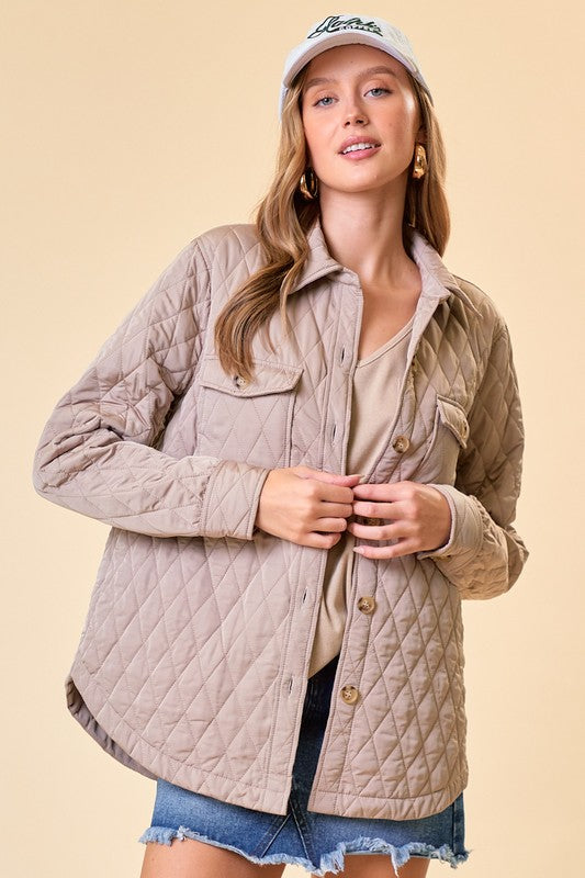 Quilted Shirt Jacket