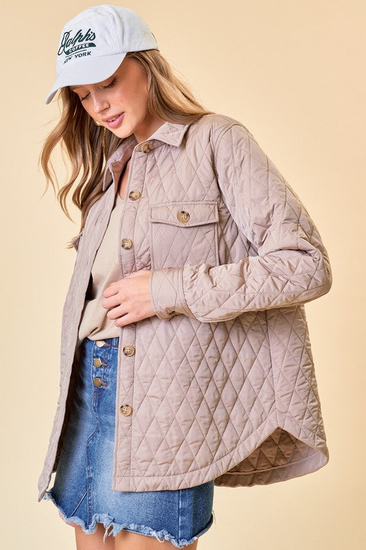 Quilted Shirt Jacket