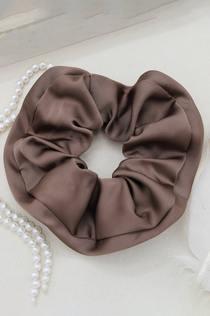 Silk Solid Color Scrunchie