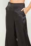 Satin Straight Pants