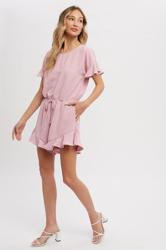 Ruffled Hem Romper