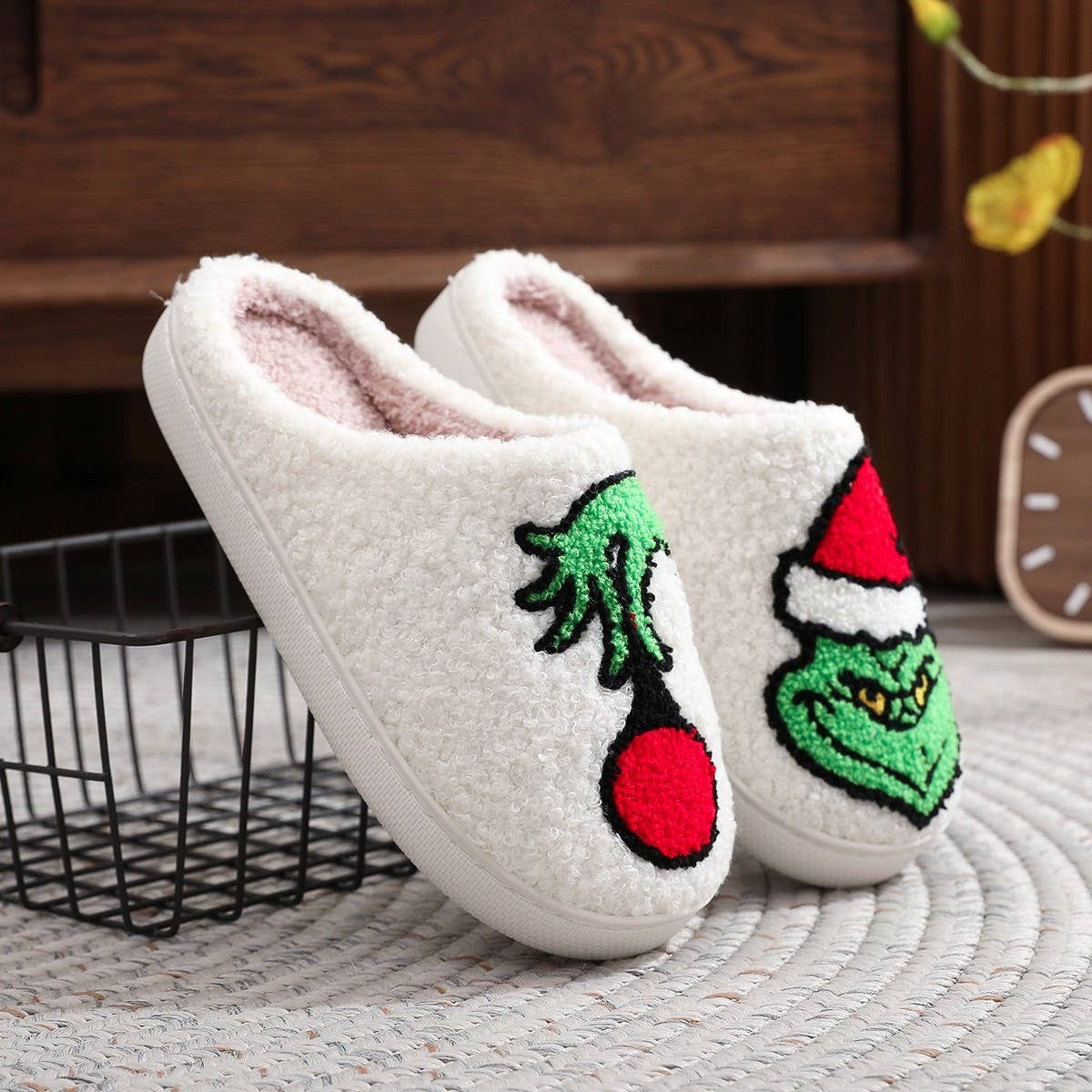 Christmas Grinch Slippers