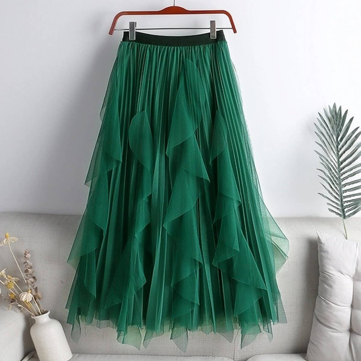 Tulle Pleated Skirt