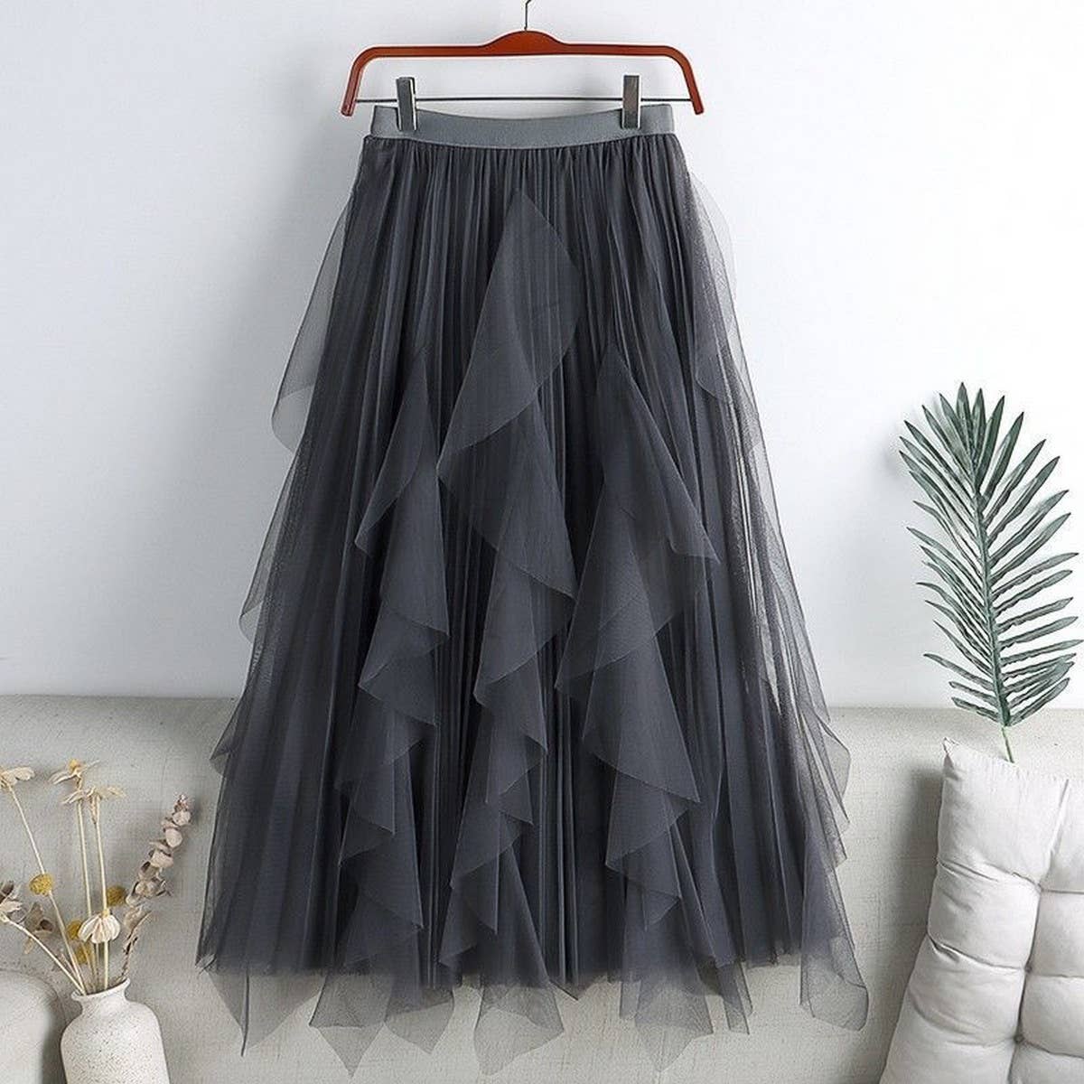 Tulle Pleated Skirt
