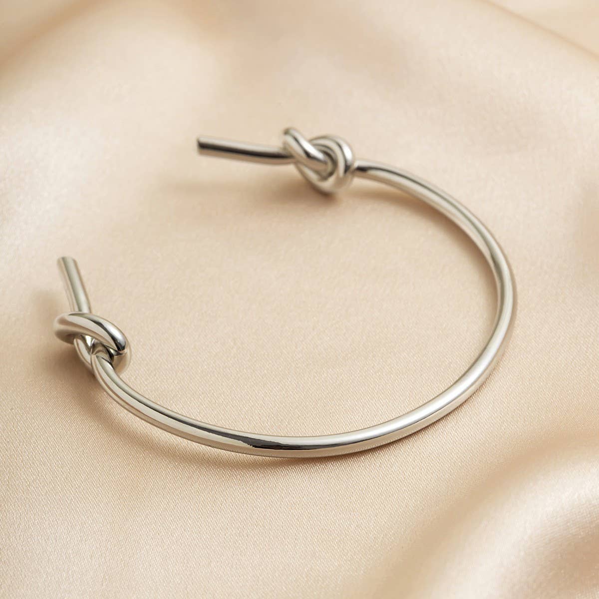 Knotted Bracelet Gold Color