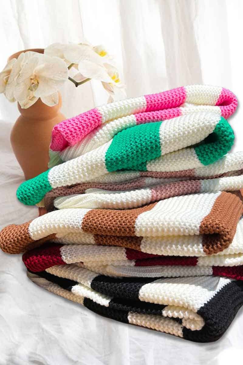 Round Neck Striped Sweater