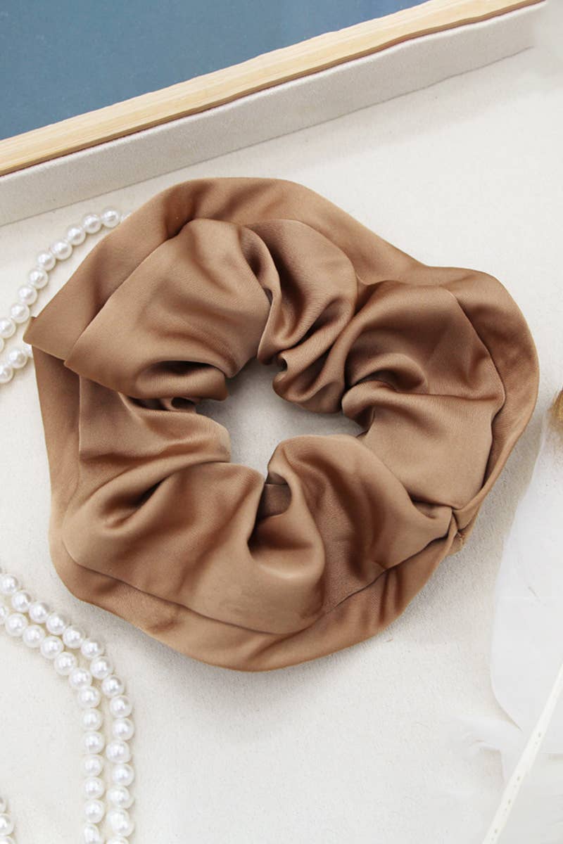 Silk Solid Color Scrunchie