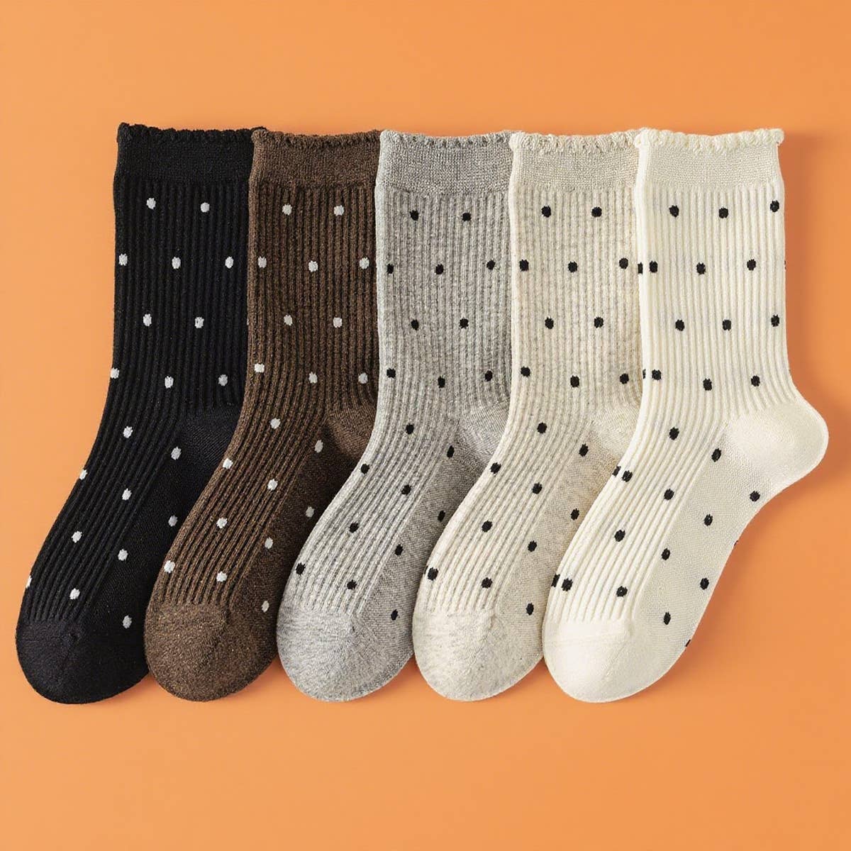 Polka Dot Comfort Breathable Socks