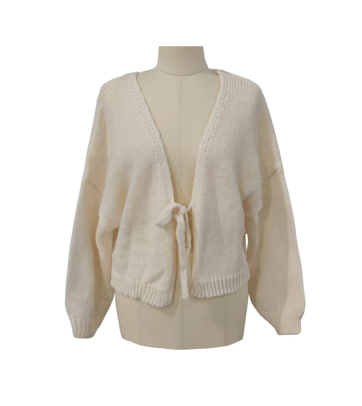 Tie Front Knit Cardigan