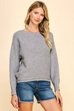 Crewneck Pullover Sweater - Heather Grey