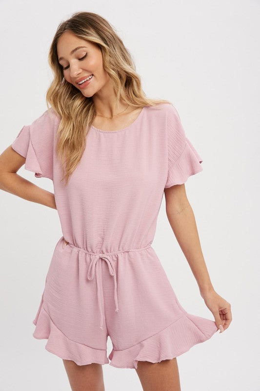 Ruffled Hem Romper