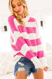 Round Neck Striped Sweater