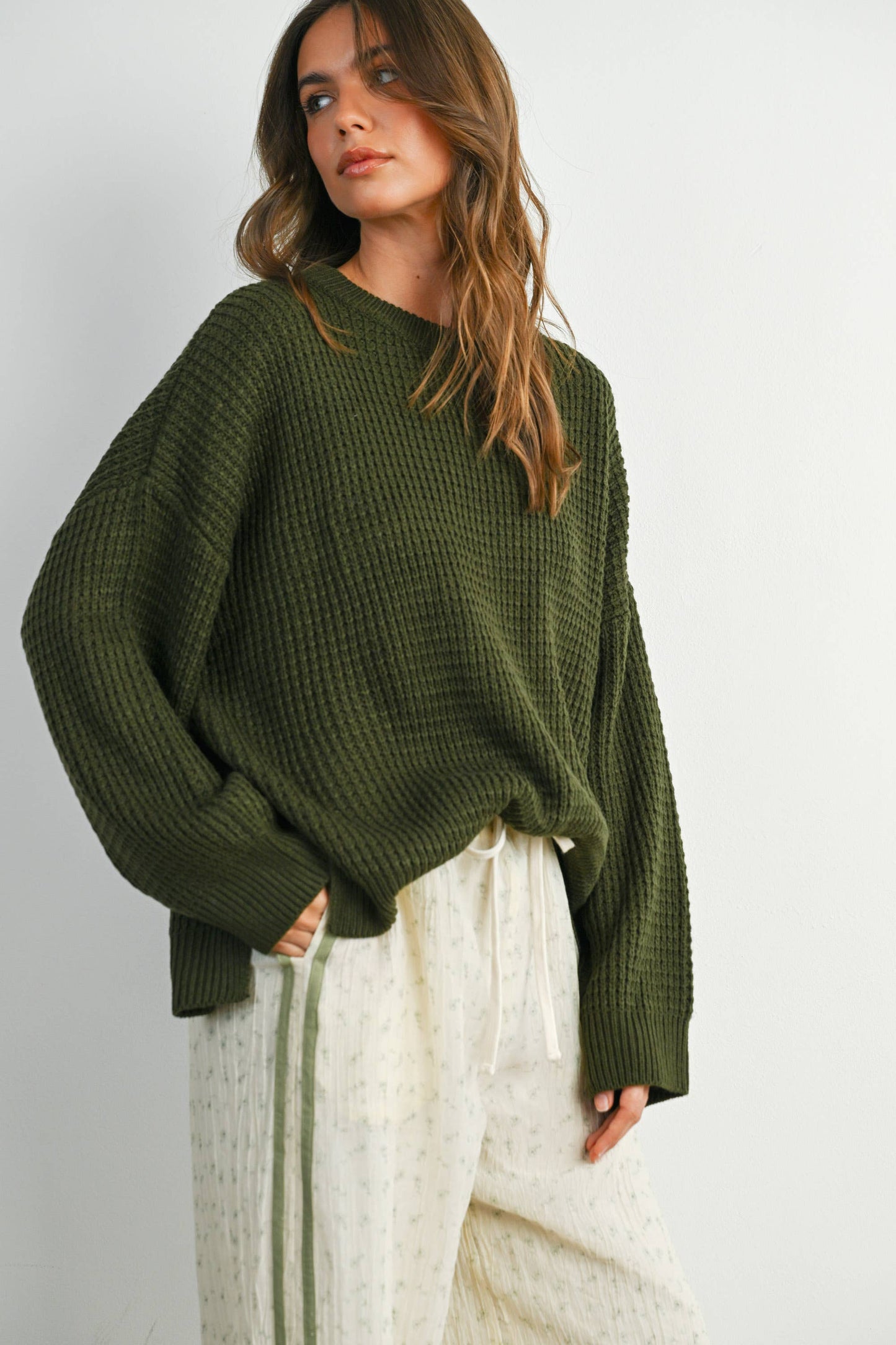 Round-Neck Classic Long Sleeve Top