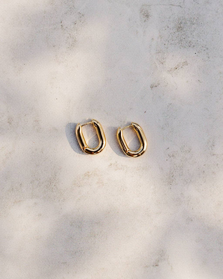 Mel Earrings - Gold Hoops Earrings