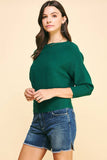 Dolman Sleeve Sweater Green