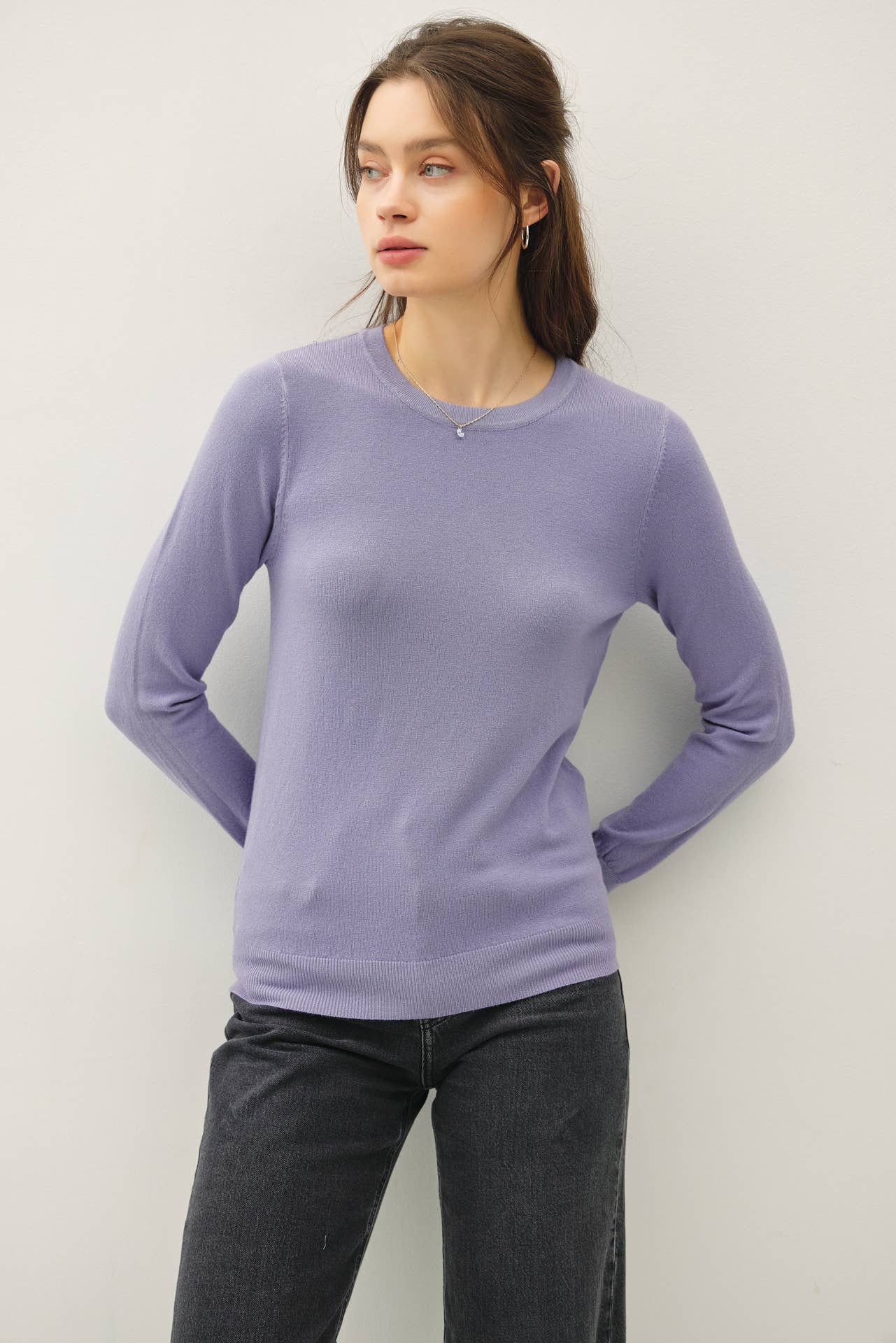 Crew Neck Soft Knit Sweater