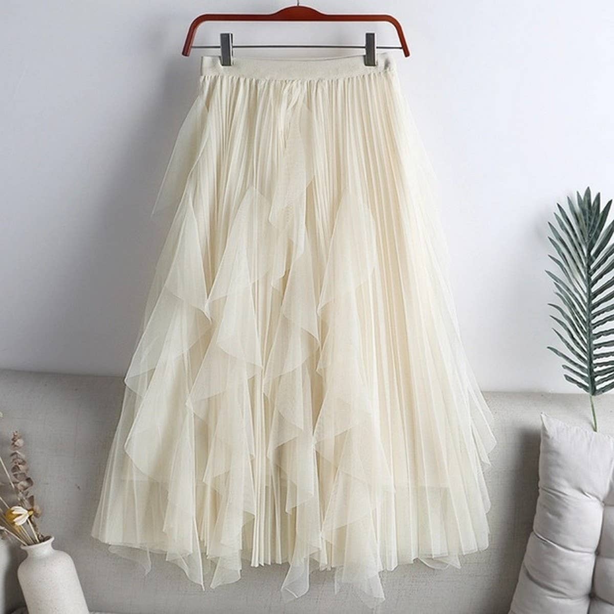 Tulle Pleated Skirt
