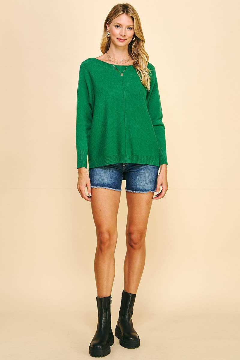 Boatneck Sweater Pullover