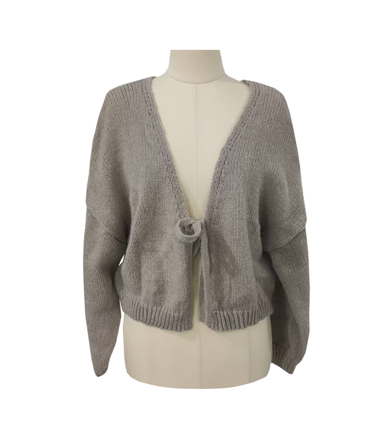 Tie Front Knit Cardigan