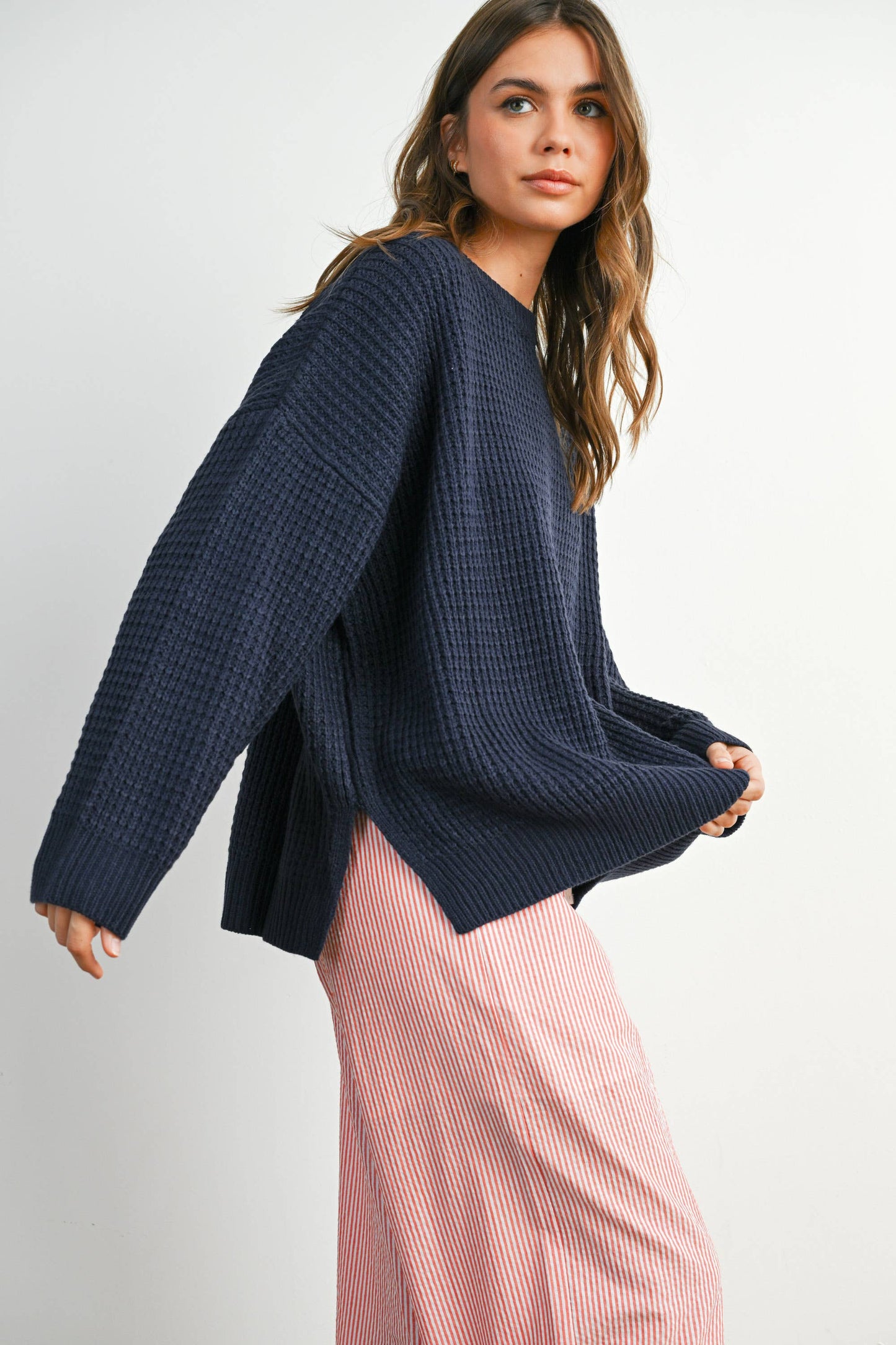 Round-Neck Classic Long Sleeve Top