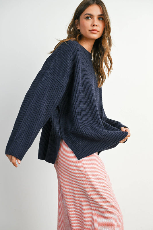 Round-Neck Classic Long Sleeve Top