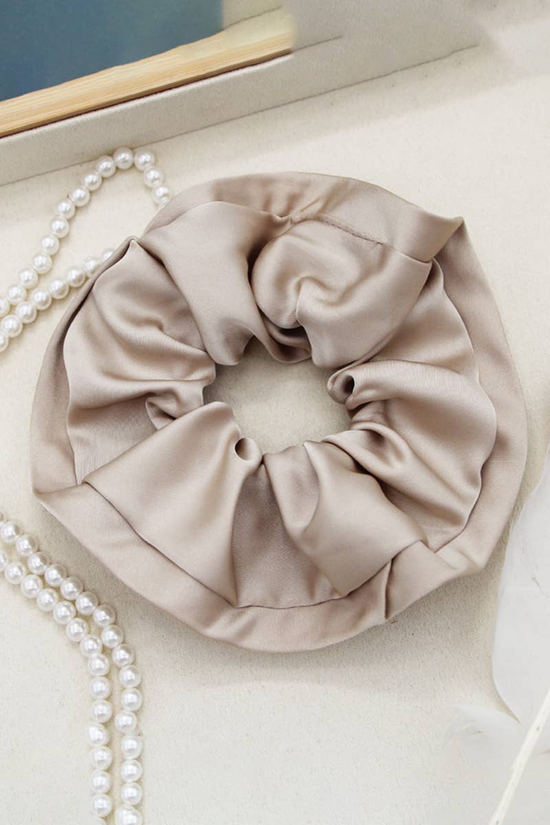 Silk Solid Color Scrunchie