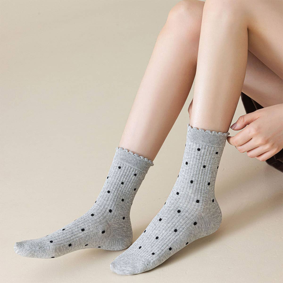 Polka Dot Comfort Breathable Socks