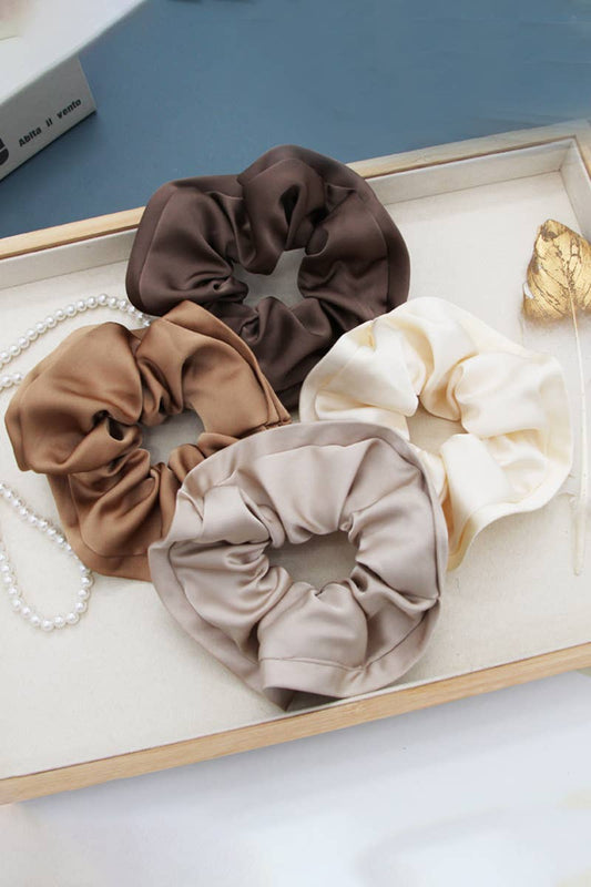 Silk Solid Color Scrunchie