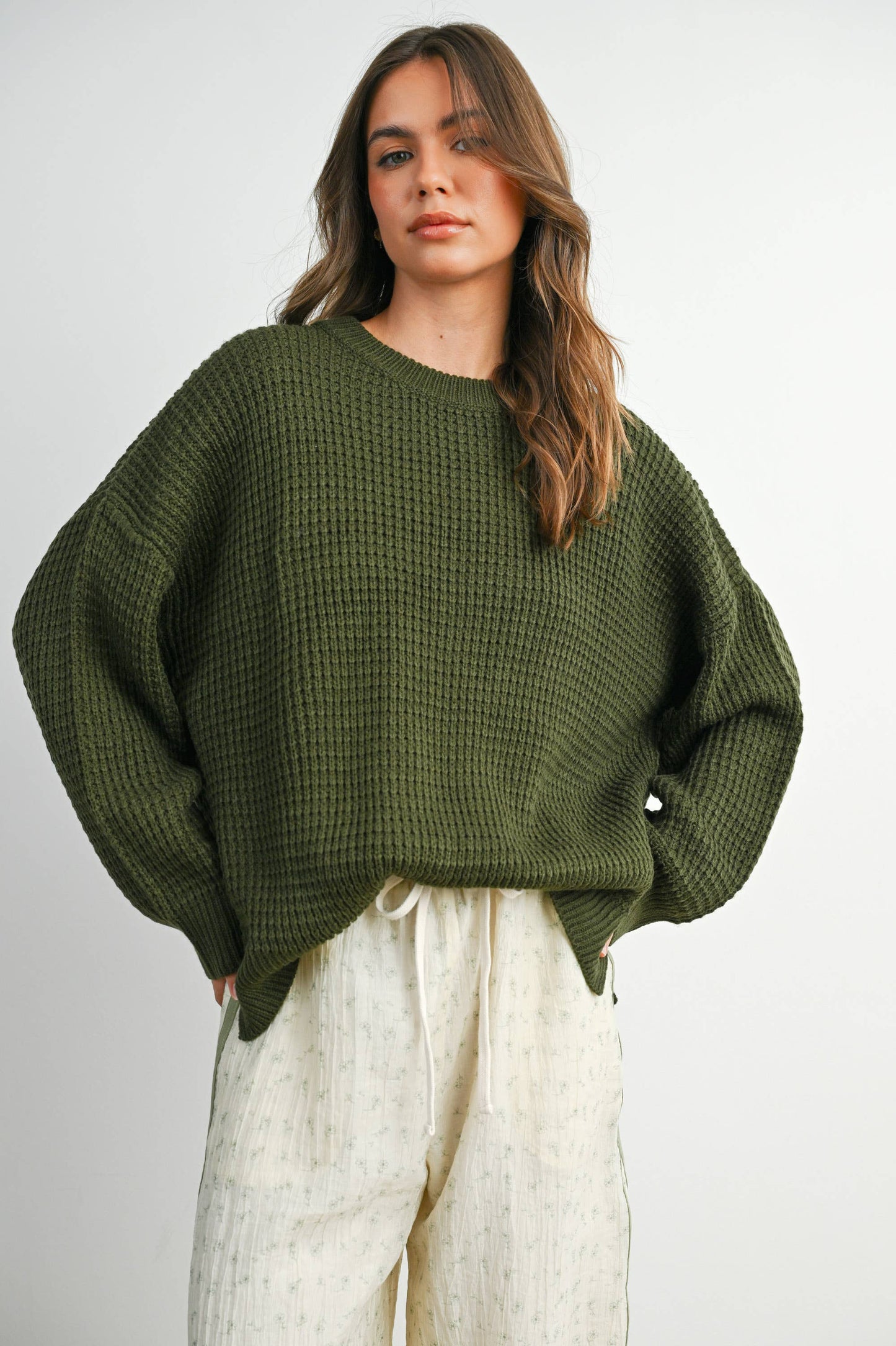 Round-Neck Classic Long Sleeve Top