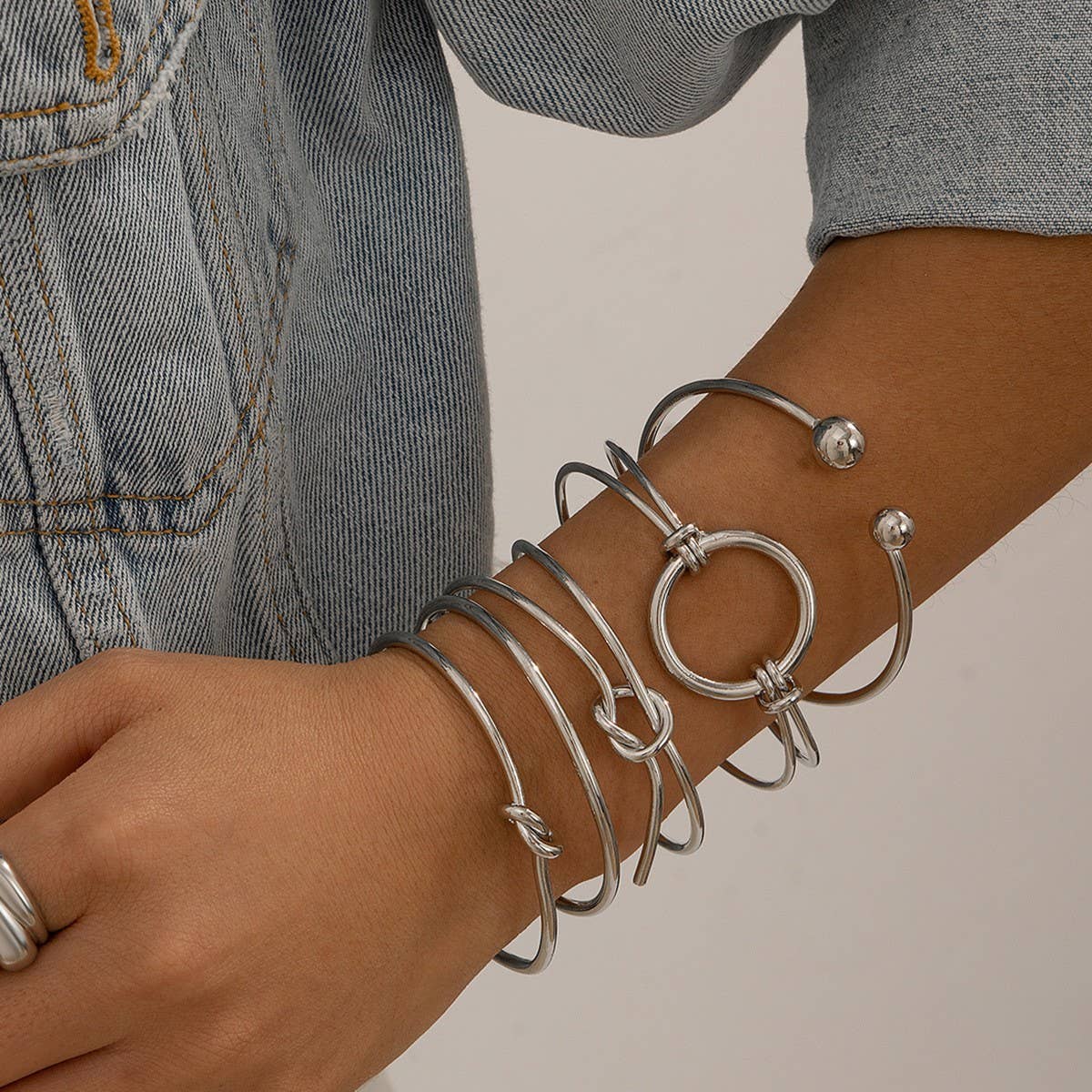 Knotted Bracelet Gold Color