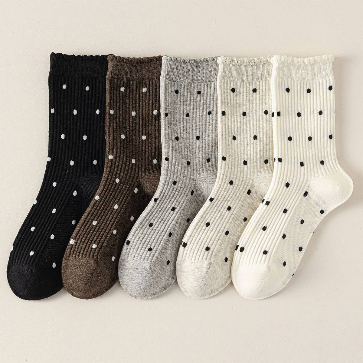 Polka Dot Comfort Breathable Socks