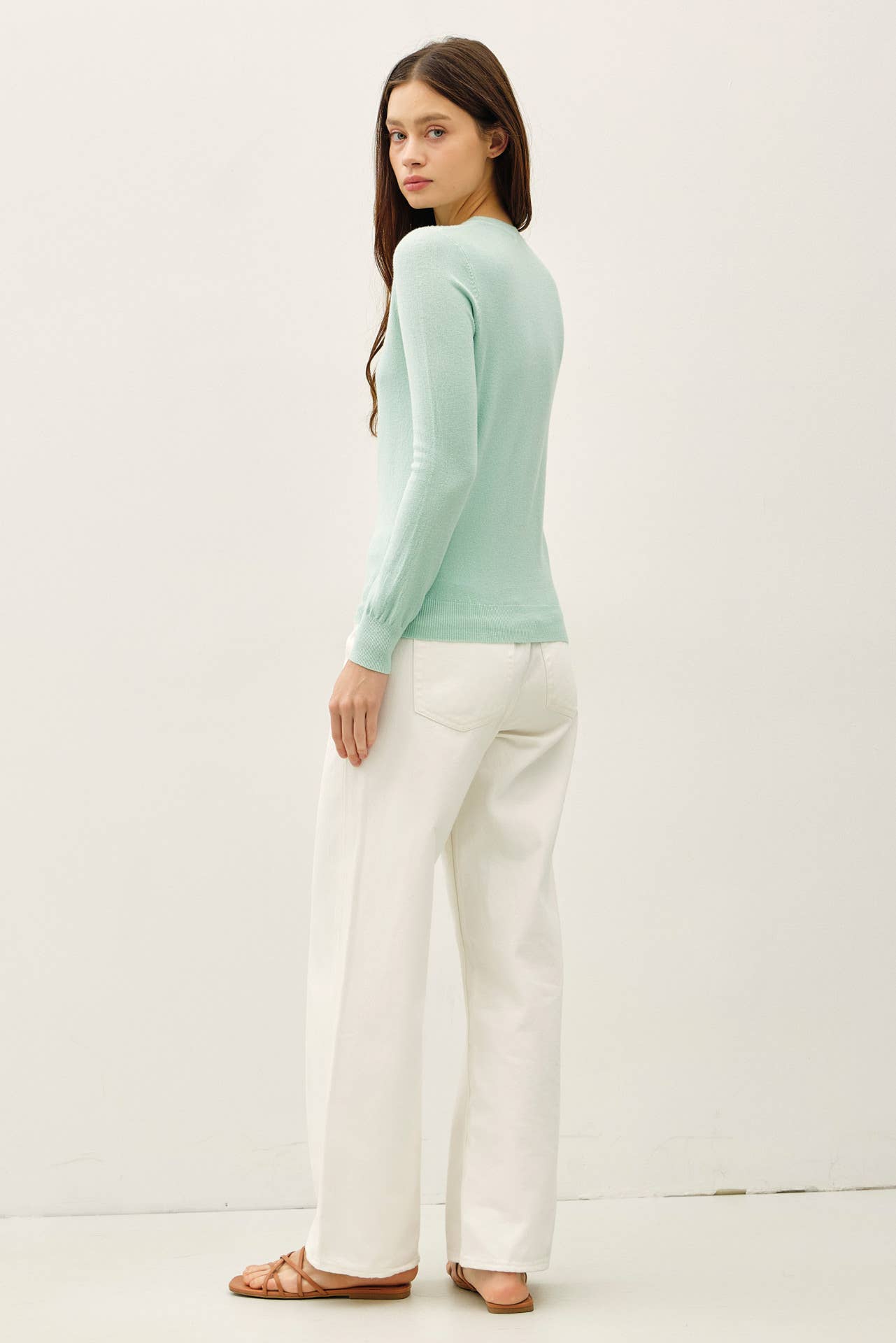 Crew Neck Soft Knit Sweater